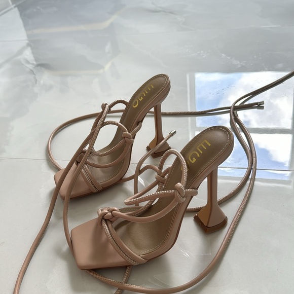 TIED UP NUDE HEELS - Picture 4 of 4